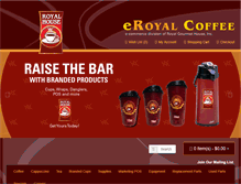 Tablet Screenshot of eroyalcoffee.com